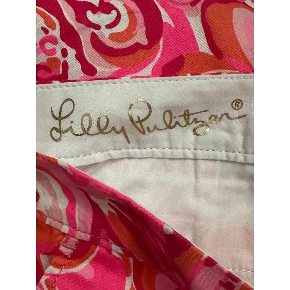 Lilly Pulitzer Buttercup Short Mango Salsa Floral Scallop Hem Size 6 NWT! - Picture 4 of 8
